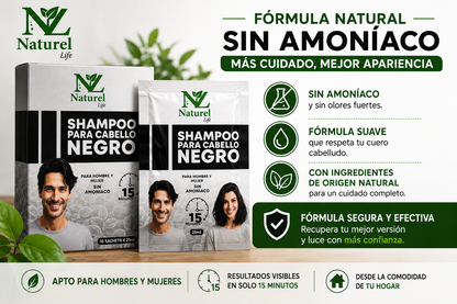 Shampoo Anticanas Negro Naturel