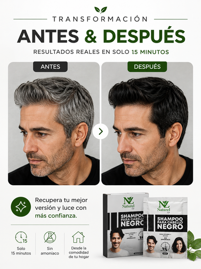 Shampoo Anticanas Negro Naturel
